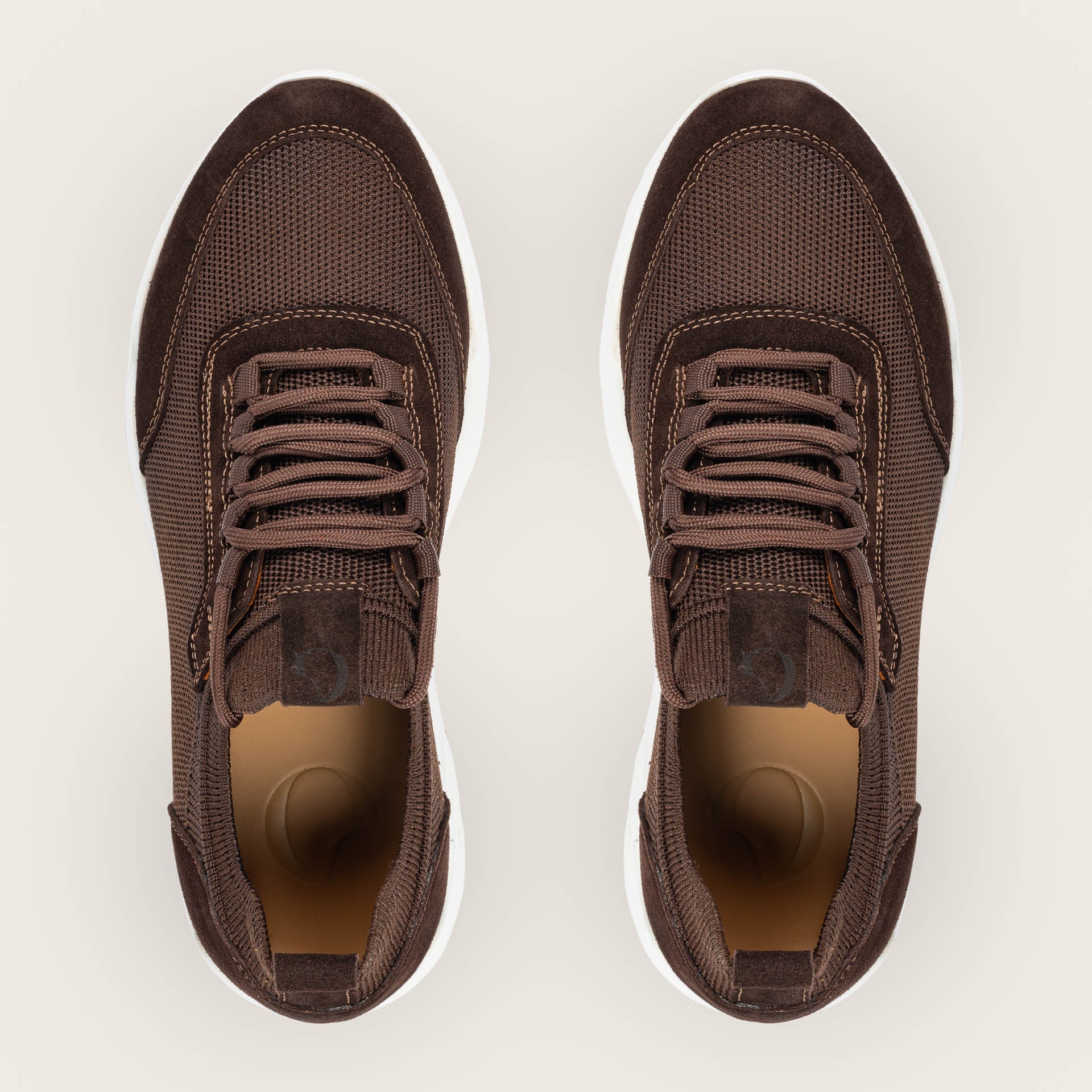 Gravelli Knit Sneaker Brown Suede