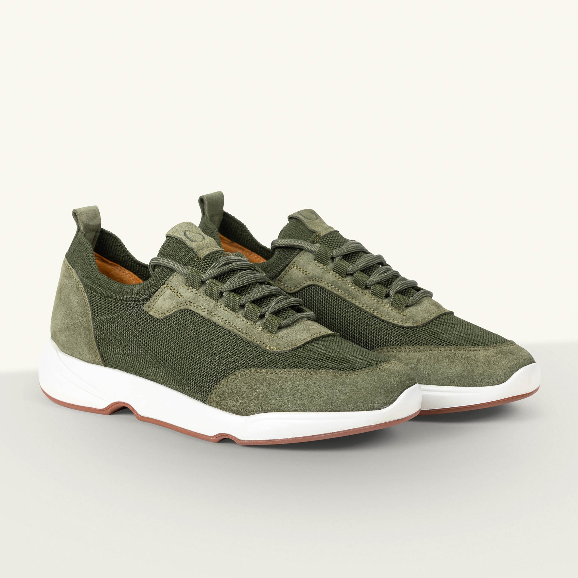 Gravelli Knit Sneaker Green Pepe Suede