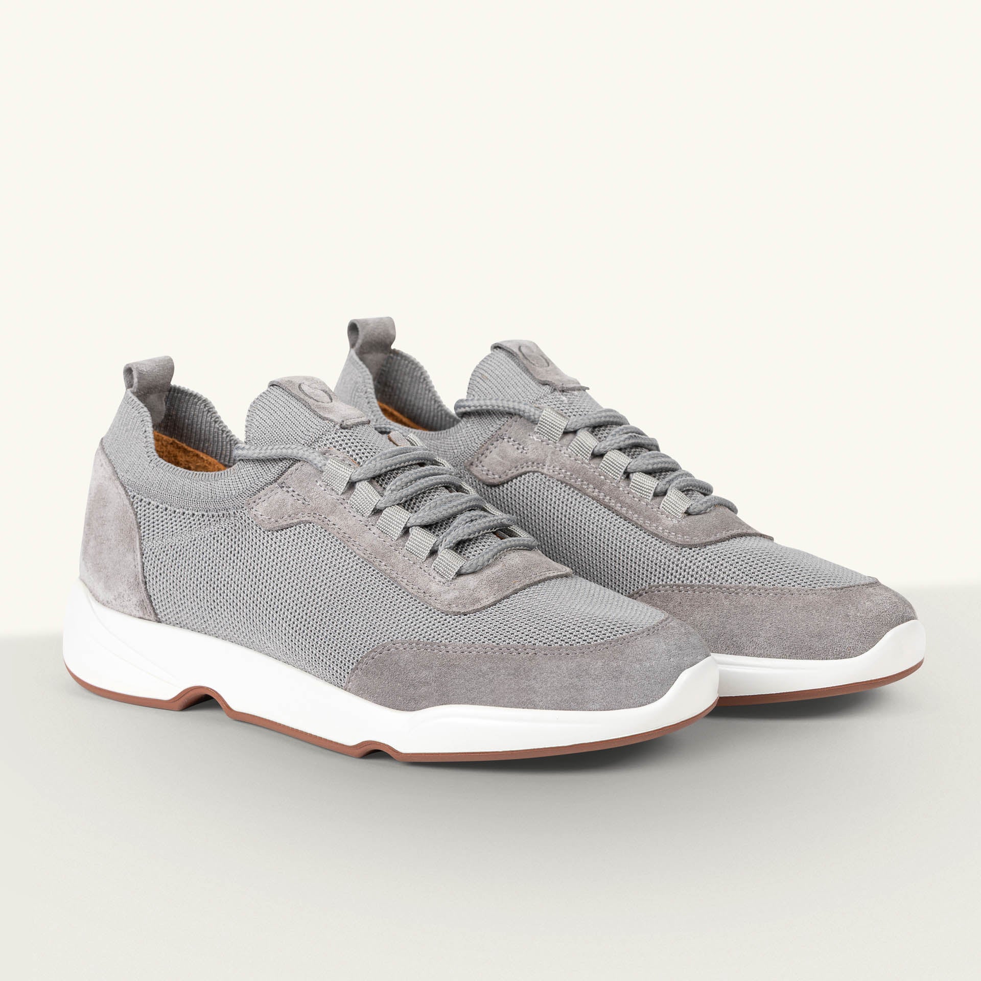Gravelli Knit Sneaker Smog Grey Suede