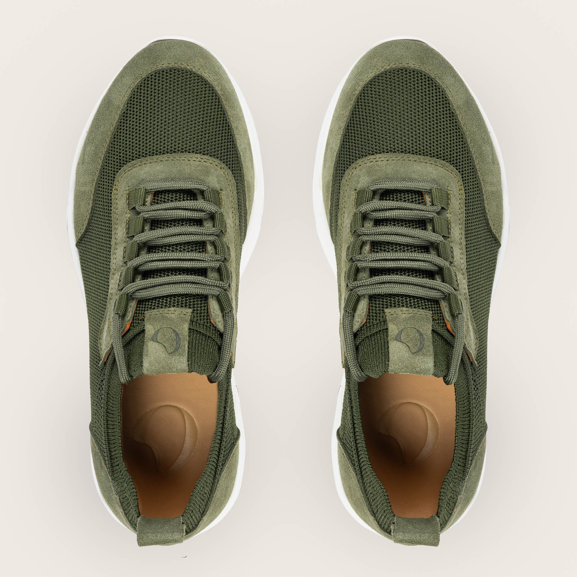 Gravelli Knit Sneaker Green Pepe Suede