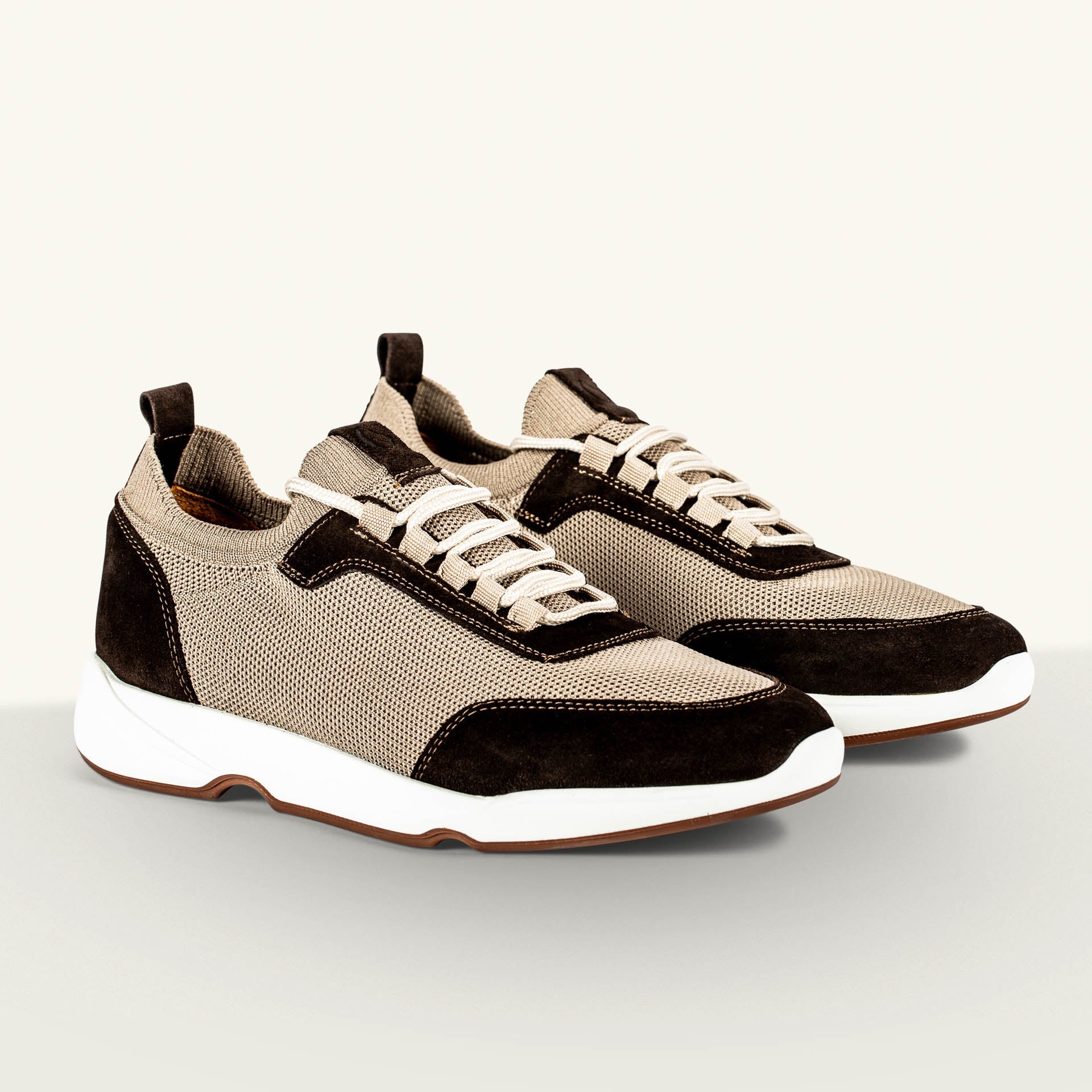 Gravelli Knit Sneaker Two Tone Brown