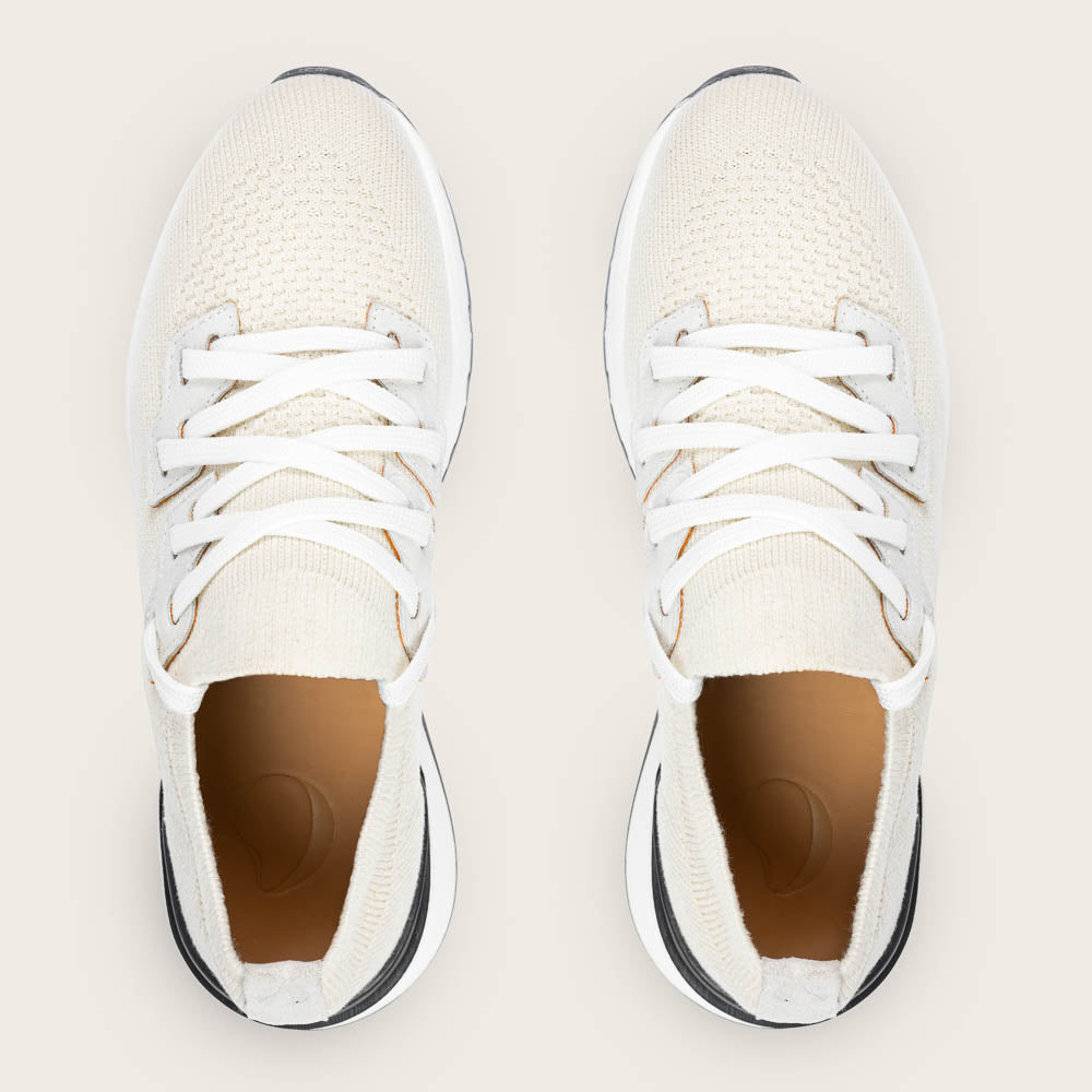 Gravelli Knit Sneaker New Off-White Suede